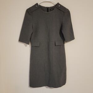 Zara Woman Business Casual Dress Size Xs Gray Womens‎ Career Wear Mini Dress